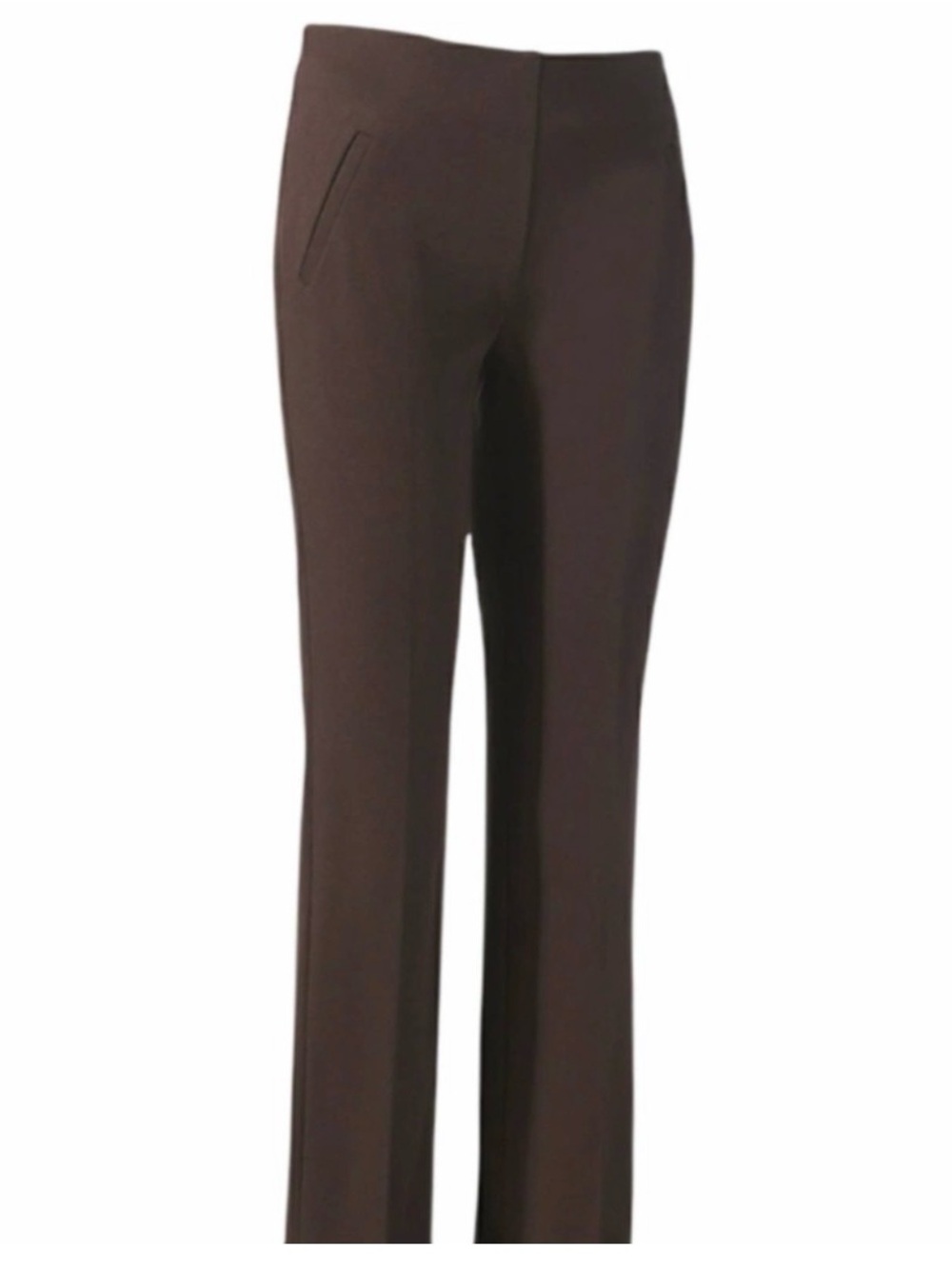 NWT Chico’s Fabulously Slimming Ponte Slim Leg Pull On Pant Size 3/16 Brown